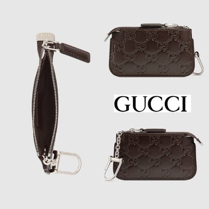 GUCCI Gucci Signature Leather KeychainsBag Charms 
