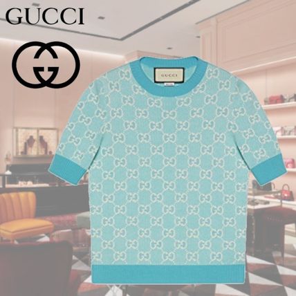 GUCCI 2020 SS Gg Cotton Wool Piquet Top 629456 XKBHQ 4692 
