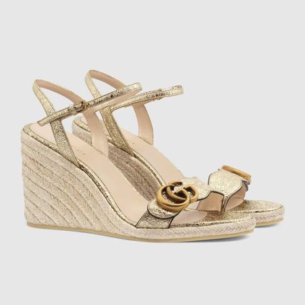 GUCCI 2020 SS WomenS Espadrille Sandal With Double?G 624409 DKT00 7100 