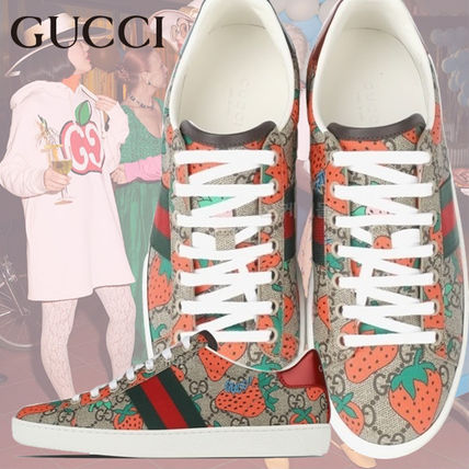 GUCCI 2020 SS Leather Low Top Sneakers 