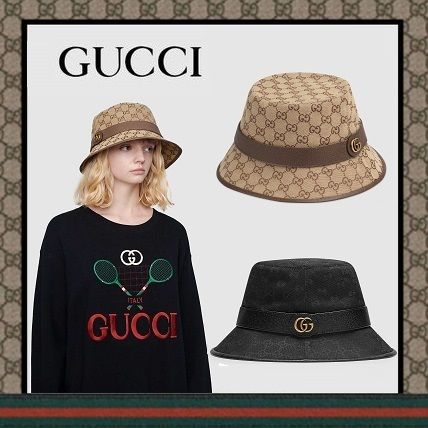 GUCCI Gg Canvas Fedora 576587 
