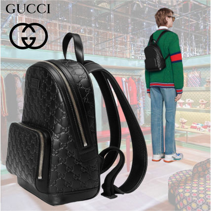 GUCCI 2020 SS Gucci Signature Leather Backpack 450967CWCQN1000 