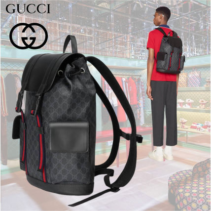 GUCCI 2020 SS Gg Black Backpack 495563K9R8X1071 