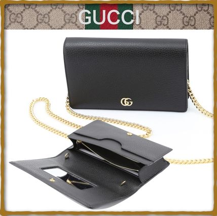 GUCCI Gg Marmont Leather Mini Chain Bag 497985CAO0G 