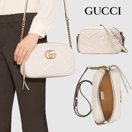 GUCCI GG Marmont 2020 SS Leather Shoulder Bags 