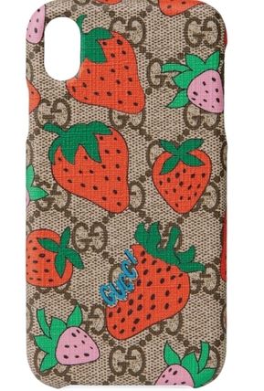 GUCCI GG Supreme 2020 SS Monogram Unisex Bridal iPhone XR Logo Smart Phone Cases 