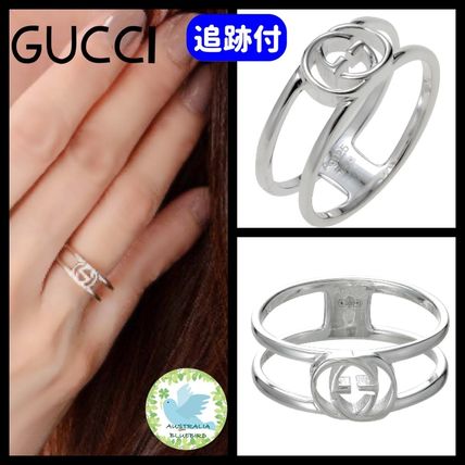 GUCCI Costume Jewelry Casual Style Unisex Initial Silver 