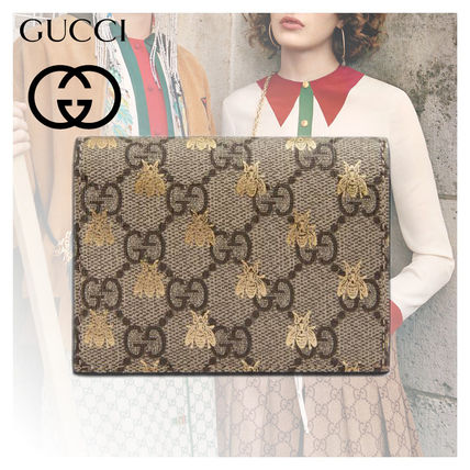 GUCCI GG Supreme Folding Wallet Card Holders 508757 9F26G 8319 