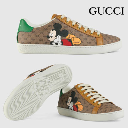 GUCCI Ace Unisex Leather Low Top Sneakers 
