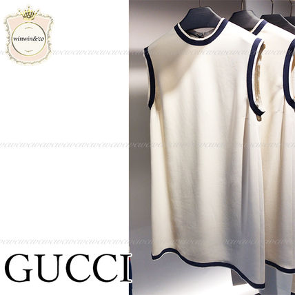 GUCCI Crew Neck Sleeveless Dresses 
