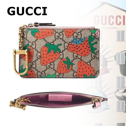 GUCCI GG Supreme Canvas Street Style KeychainsBag Charms 