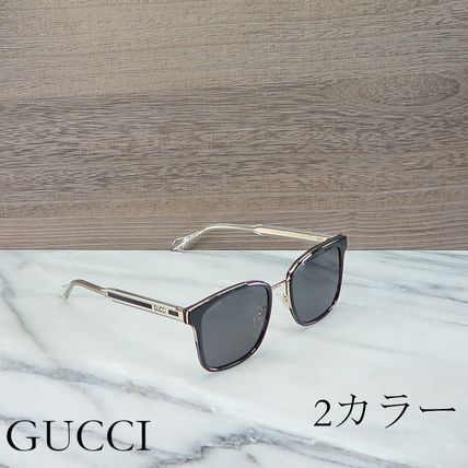 GUCCI Unisex Square Sunglasses 