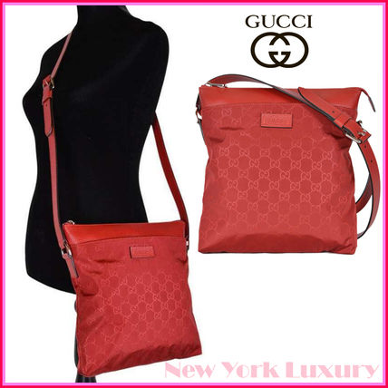 GUCCI Monogram Casual Style Unisex Nylon Office Style Crossbody 510342 6523 