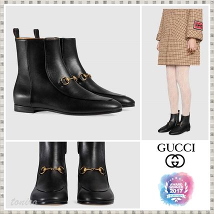 GUCCI Jordaan 2019 SS Gucci Jordaan Leather Ankle Boot 496619C9D001000 