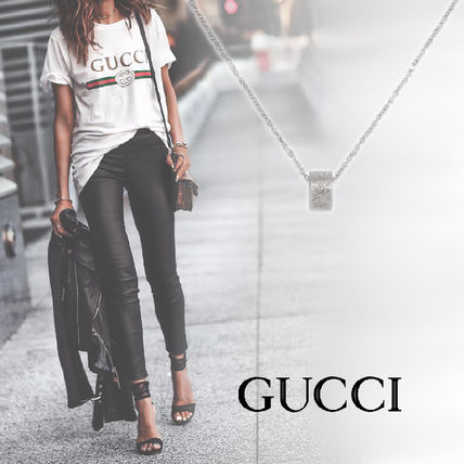 GUCCI Casual Style Chain 18K Gold Office Style Elegant Style 