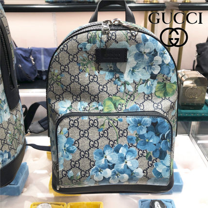 GUCCI Casual Style Formal Style Logo Backpacks 