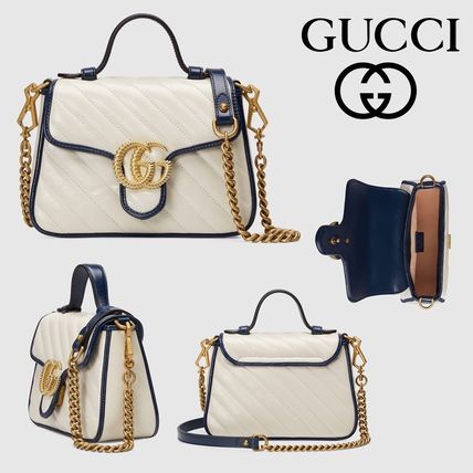 GUCCI GG Marmont 2020 SS Gg Marmont Mini Top Handle Bag 583571 