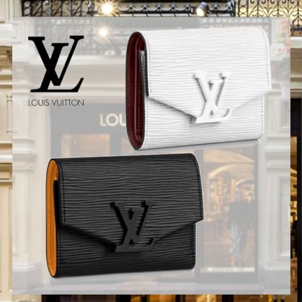 Louis Vuitton EPI 2020 21AW Plain Leather Folding Wallet Small Wallet Logo M69218 M69165 