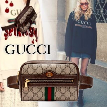 GUCCI Ophidia 2020 SS Monogram Casual Style Street Style Logo Hip Packs 