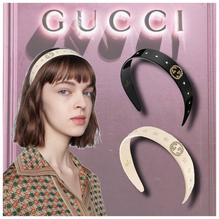 GUCCI 2020 21AW Star Casual Style Blended Fabrics Party Style With Jewels 