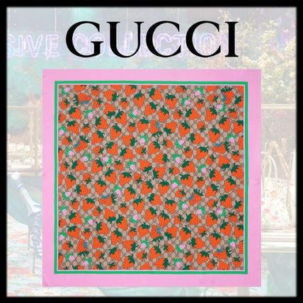 GUCCI 2020 SS Casual Style Silk Elegant Style Logo