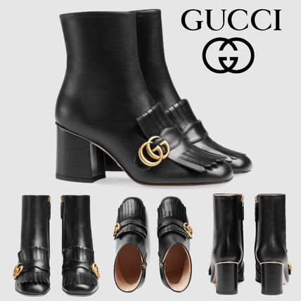 GUCCI 2019 SS Leather Ankle Boot 408210 C9D00 1000 