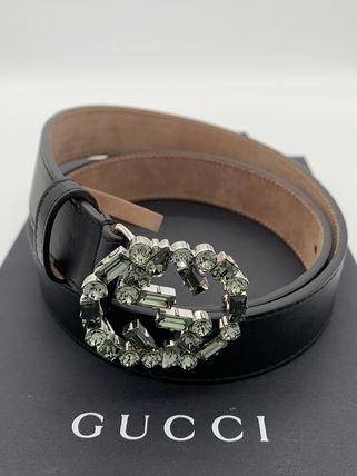 GUCCI Casual Style Unisex Nylon Leather Party Style Elegant Style 