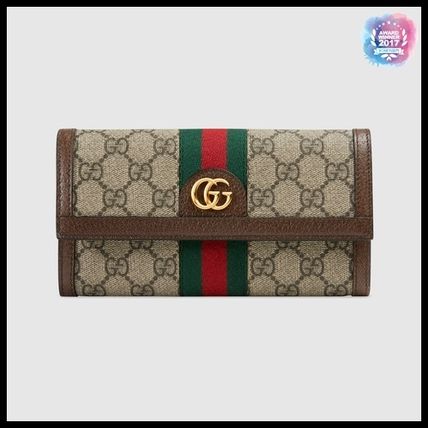 GUCCI Ophidia 2019 SS Gg Supreme Ophidia Continental Wallet
