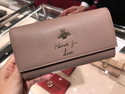 GUCCI Blended Fabrics Plain Other Animal Patterns Leather Handmade 