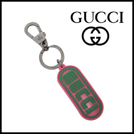 GUCCI Unisex Logo KeychainsBag Charms