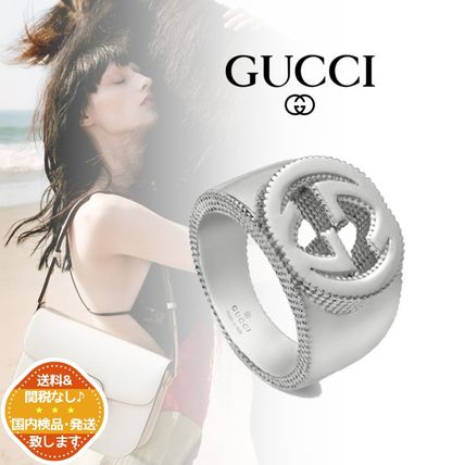 GUCCI Costume Jewelry Unisex Silver Rings 