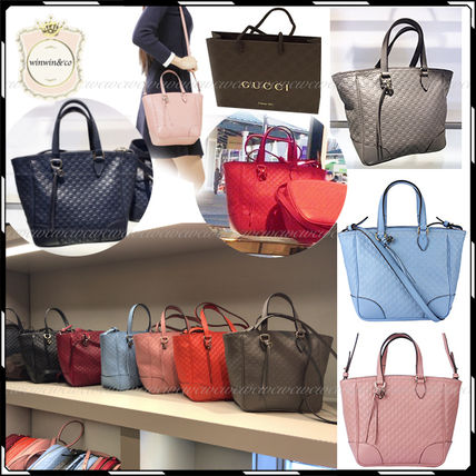 GUCCI Monogram 2WAY Leather Elegant Style Crossbody Handbags 