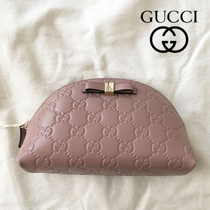 GUCCI Logo PouchesCosmetic Bags 