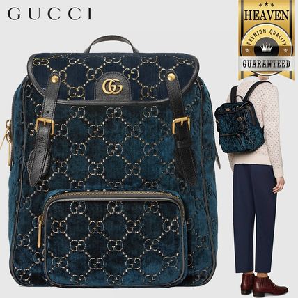GUCCI 2020 SS Small Gg Velvet Backpack 574942 GZ8CT 4173 