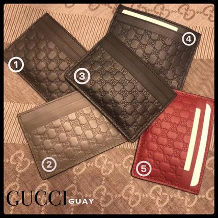 GUCCI Plain Card Holders 