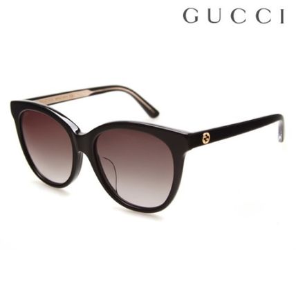 GUCCI 2019 SS Unisex Round Oversized Sunglasses GG0081SK 001 