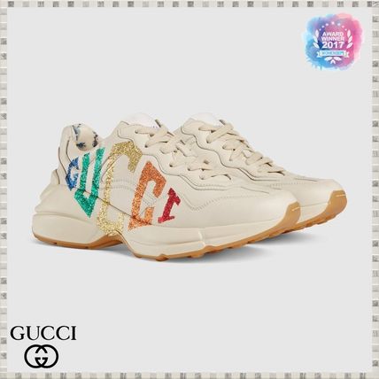 GUCCI 2019 SS WomenS Rhyton Glitter Gucci Sneaker 524990DRW009022 