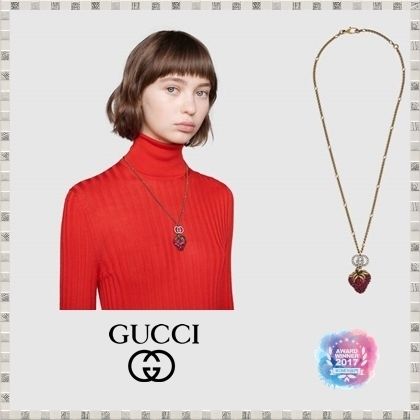 GUCCI 2020 SS Necklace With Strawberry Pendant 583587I47698413 