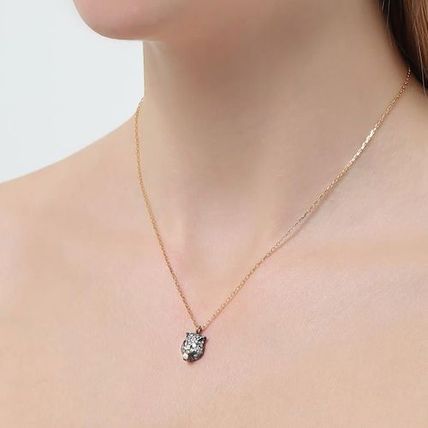 GUCCI Casual Style Silver 18K Gold Elegant Style 