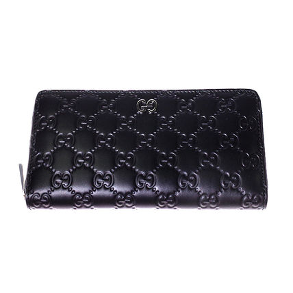 GUCCI Gucci Signature Zip Around Wallet 473928 CWC1N 1000 