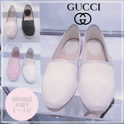 GUCCI Monogram Casual Style Flats 