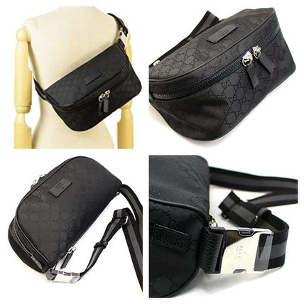 GUCCI 2020 21AW Monogram Casual Style Unisex Plain Leather Office Style 449182 