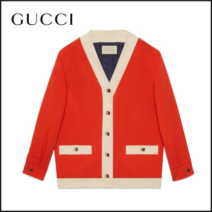 GUCCI 2020 SS Casual Style Bi color Plain Medium Party Style Oversized