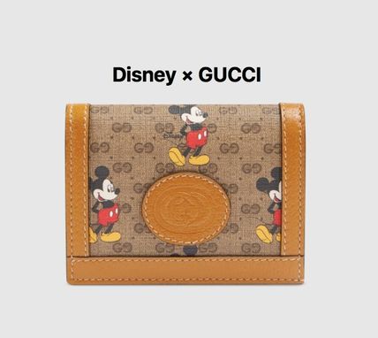 GUCCI GG Supreme 2020 SS Disney X Gucci Card Case Wallet