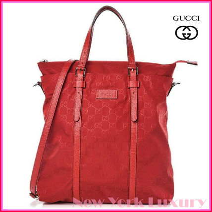 GUCCI Monogram Casual Style Unisex Nylon A4 3WAY Office Style 510333 