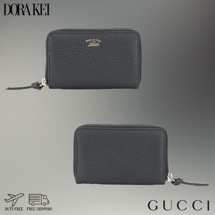GUCCI Calfskin Long Wallet Coin Cases 