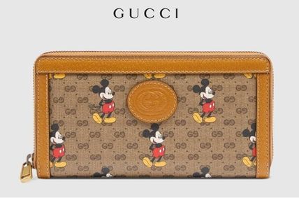 GUCCI Canvas Blended Fabrics Other Animal Patterns Leather 