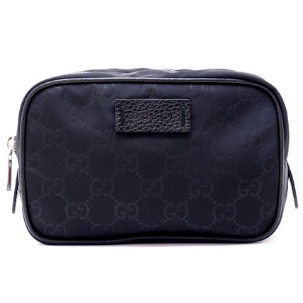 GUCCI 2018 Cruise Monogram Nylon PouchesCosmetic Bags 