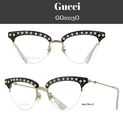 GUCCI Cat Eye Glasses Eyeglasses 