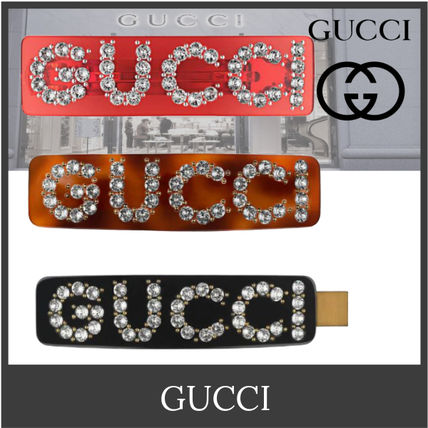 GUCCI Barettes Casual Style Party Style Office Style Elegant Style 513120I4771 